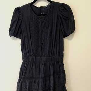 Zara » Black Puff Sleeve Mini Dress
